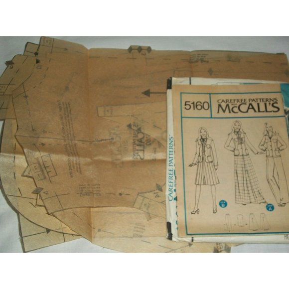 McCall's 5160 Carefree Pattern Size 12 Marlo's Corner Skirt Pants Jacket - Picture 4 of 6